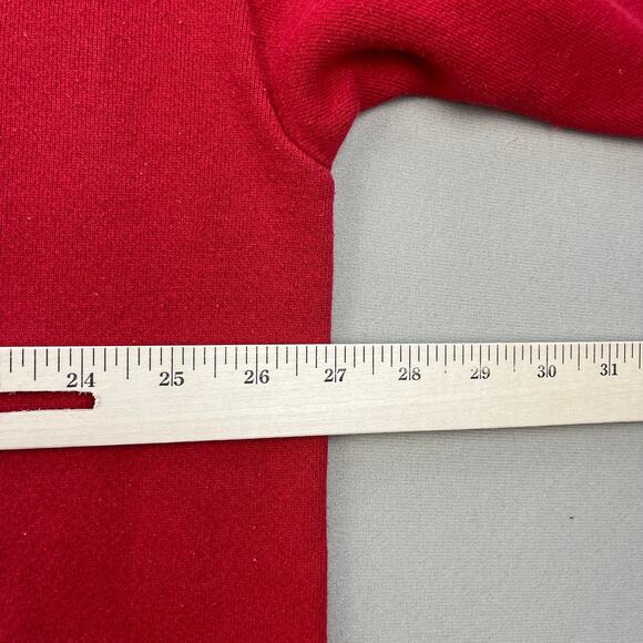 Vintage Logo 7 Sweatshirt Adult XL Red Crewneck Fleece Heavyweight Sports 90s - Picture 12 of 14